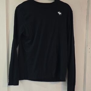 Black Long Sleeve Shirt with Logo